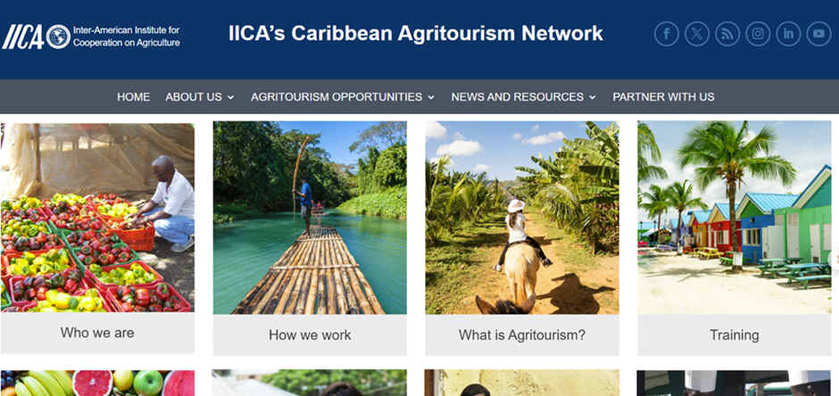 IICA's Caribbean Agritourism Network website